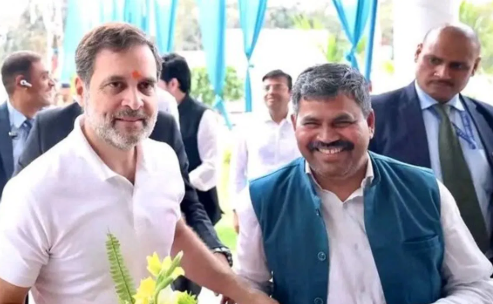 Raebareli: Rahul Gandhi and Sushil Pasi Raebareli: Rahul Gandhi and Sushil Pasi