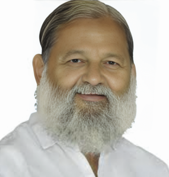 Anil vij haryana news
