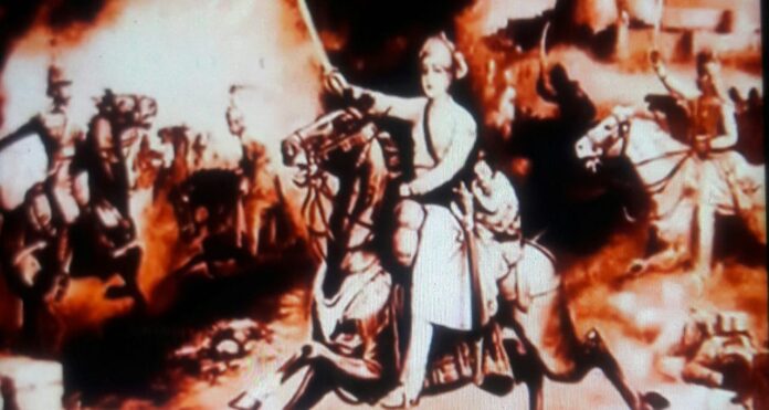 RANI LAXMIBAI JI: Shiva got Bhavani, she fought bravely, she was the queen of Jhansi.