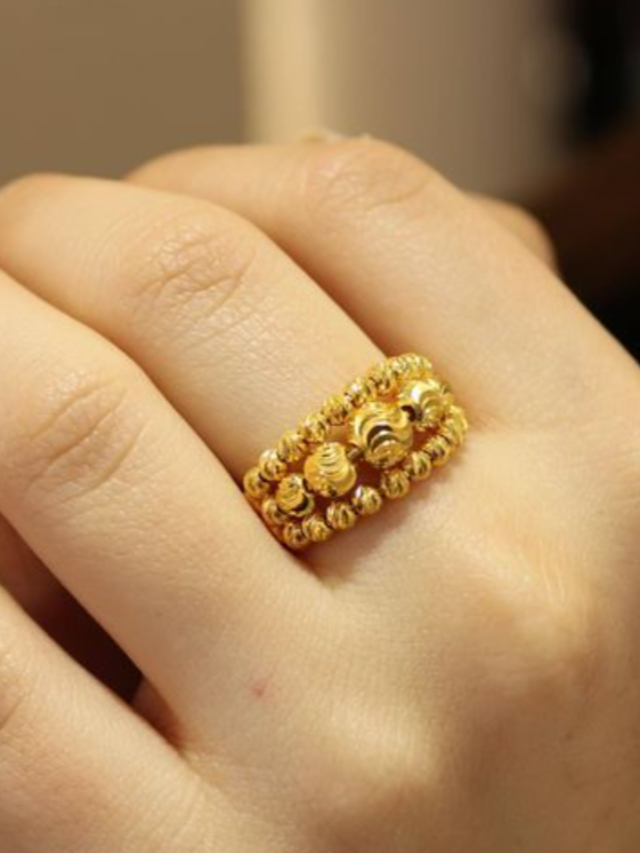 Latest 1 gram gold ring designs, trending lightweight gold rings