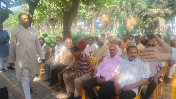 Dr Bhimrao Ambedkar's birth anniversary: Dr Bhimrao Ambedkar's birth anniversary celebrated at Shri Ram Upvan in Shyam Nagar Dr Bhimrao Ambedkar's birth anniversary: Dr Bhimrao Ambedkar's birth anniversary celebrated at Shri Ram Upvan in Shyam Nagar
