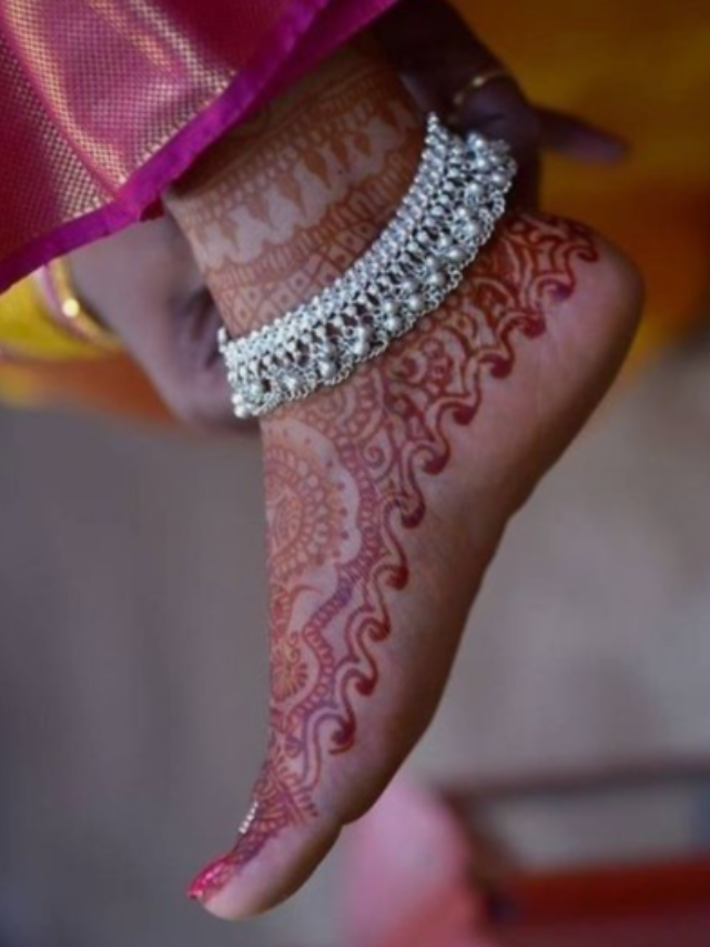 Latest silver anklet designs for Sawan